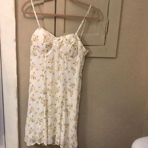 A yellow flower dress